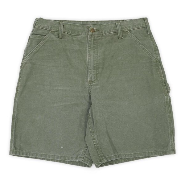 画像1: 00's Carhartt ダックペインターショーツ "B25 MOS / W34" (1)