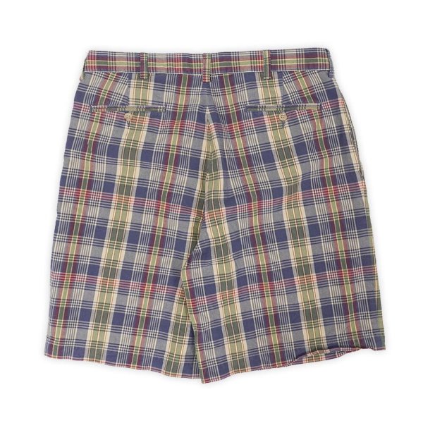 画像2: 90's Polo Ralph Lauren マドラスチェック柄 2タックショーツ "TYLER SHORT" (2)