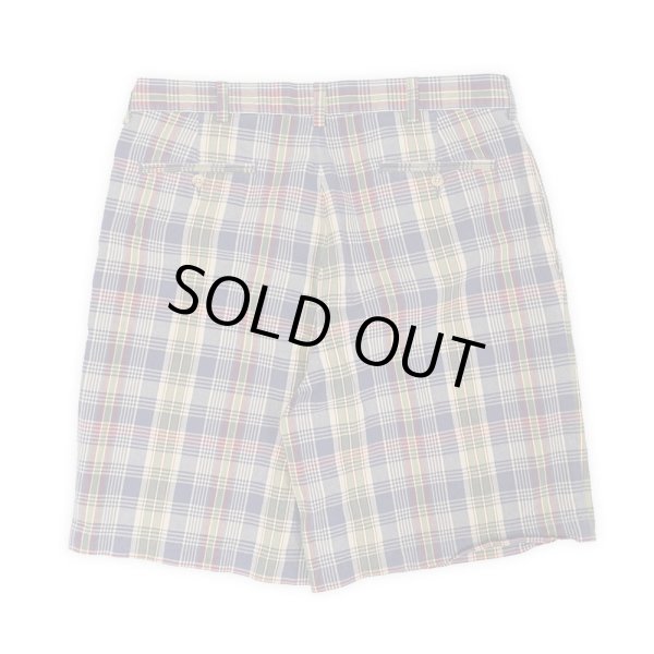 画像2: 90's Polo Ralph Lauren マドラスチェック柄 2タックショーツ "TYLER SHORT" (2)