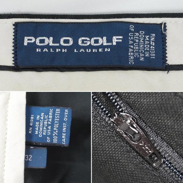 画像3: 90's Polo Ralph Lauren 2タック ポリエステルショーツ "BLACK" (3)