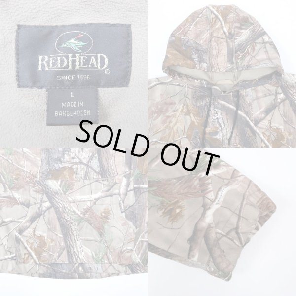 画像3: 90's RED HEAD リアルツリーカモ柄 フリースパーカー (3)