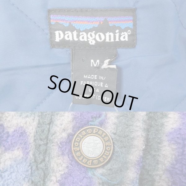 画像3: 90's Patagonia 総柄 フリースジャケット “テウェルチ柄 / MADE IN USA” (3)