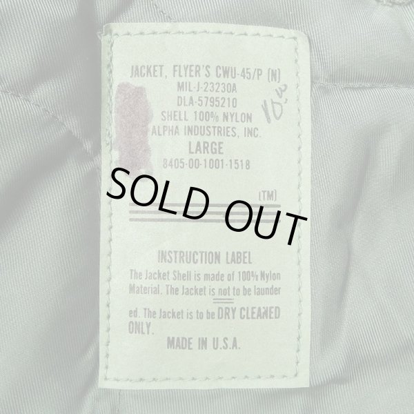 画像3: 00's US.MILITARY CWU-45/P フライトジャケット “MADE IN USA” (3)