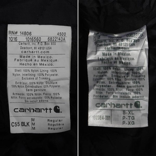 画像2: 00's Carhartt エクストリームコート "C55 BLK / DEADSTOCK" (2)