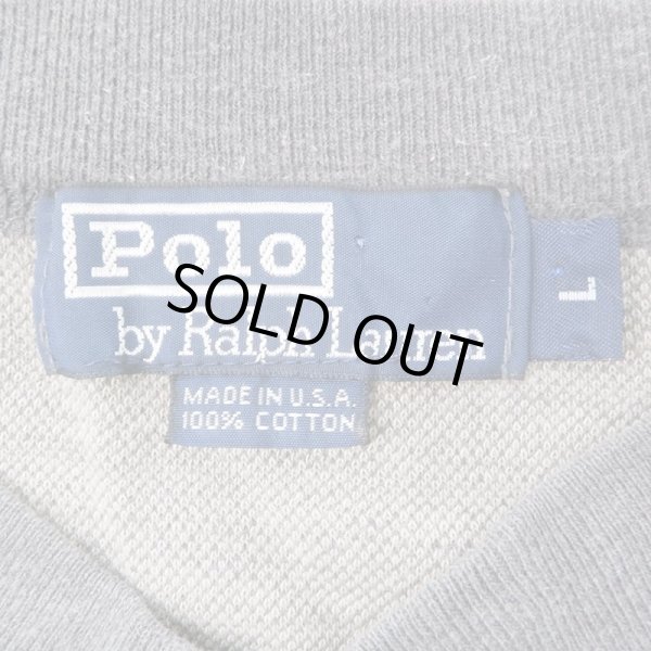 画像2: 90's Polo Ralph Lauren ネイティブ柄 L/S ヘンリーネックカットソー "MADE IN USA" (2)