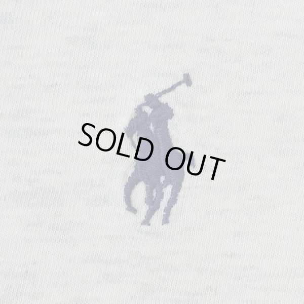 画像3: 90's Polo Ralph Lauren ロゴ刺繍 Tシャツ "OATMEAL" (3)