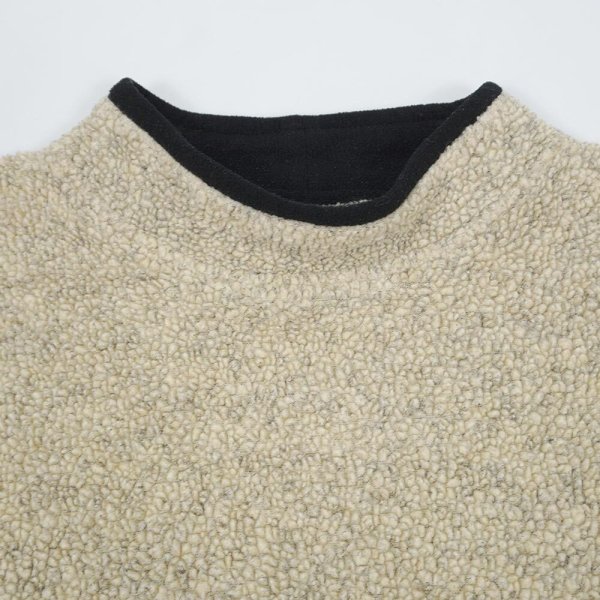 画像3: 90's L.L.Bean モックネック フリースカットソー "IVORY" (3)