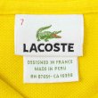 画像2: 90-00's LACOSTE ポロシャツ “DESIGNED IN FRANCE / YELLOW” (2)