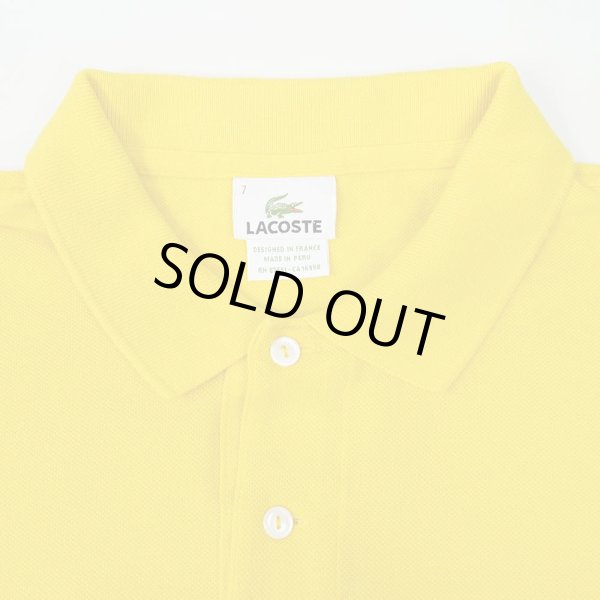 画像4: 90-00's LACOSTE ポロシャツ “DESIGNED IN FRANCE / YELLOW” (4)