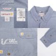 画像3: 00's Carhartt シャンブレーシャツ "企業ロゴ刺繍" (3)