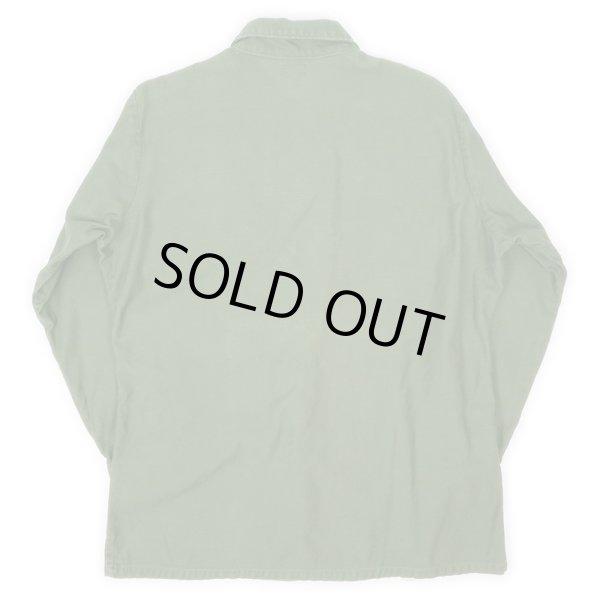 画像2: 70's US.ARMY コットンサテン ユーティリティーシャツ "16 1/2×32" (2)