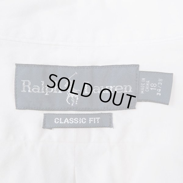 画像2: 00's Polo Ralph Lauren ボタンダウンシャツ "WHITE / CLASSIC FIT" (2)