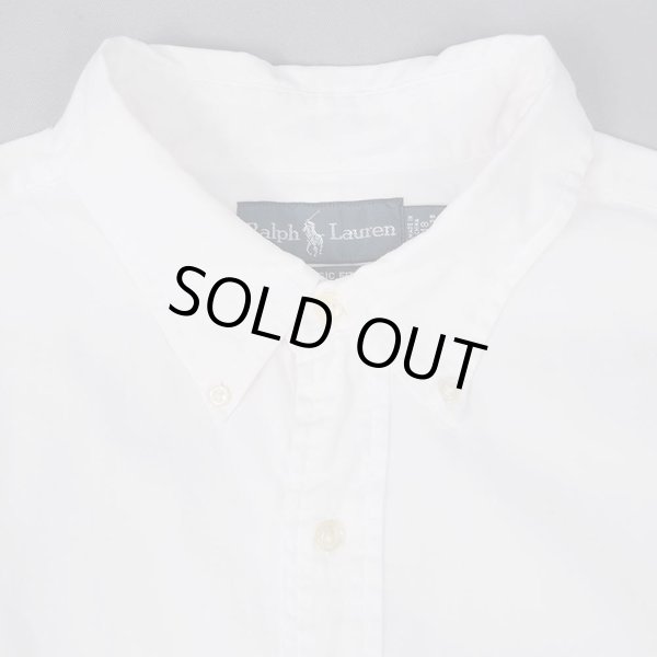 画像4: 00's Polo Ralph Lauren ボタンダウンシャツ "WHITE / CLASSIC FIT" (4)