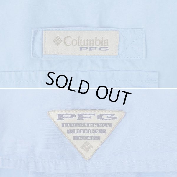 画像4: 00's Columbia PFG S/S アングラーシャツ “BLUE” (4)