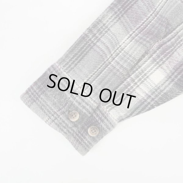 画像5: 90's ST.JOHN'S BAY ヘビーネルシャツ "MADE IN USA / GRAY Plaid" (5)