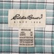 画像2: 90's Eddie Bauer ボタンダウンシャツ "白タグ / Mint Green Plaid" (2)