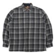 画像1: 90's ST.JOHN’S BAY ヘビーネルシャツ “BLACK PLAID” (1)