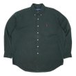 画像1: 90's Polo Ralph Lauren ボタンダウンシャツ "BLACK / BLAKE" (1)