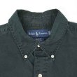 画像3: 90's Polo Ralph Lauren ボタンダウンシャツ "BLACK / BLAKE" (3)