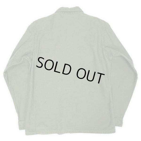 画像2: 70's US.ARMY コットンサテン ユーティリティーシャツ (2)