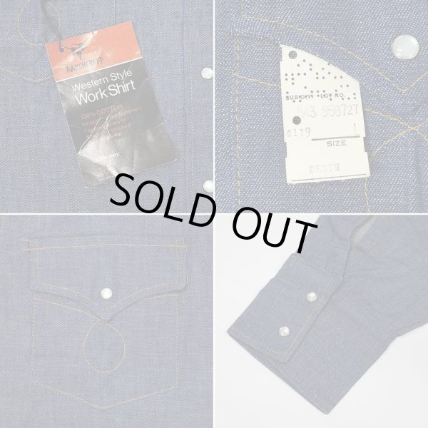画像5: 70's BIG MAC デニムウエスタンシャツ "MADE IN USA / DEADSTOCK" (5)