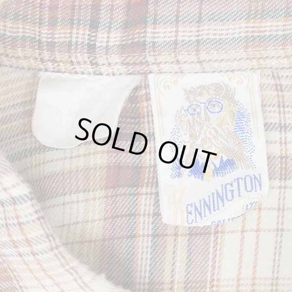 画像2: 80's KENNINGTON オンブレチェック柄 ウエスタンシャツ (2)