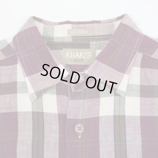画像4: 90-00's KHAKI'S by ARROW S/S レギュラーカラーシャツ "BIG SHIRT / DEADSTOCK" (4)