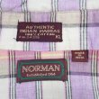 画像2: 80's NORMAN インディアマドラス プルオーバーシャツ (2)