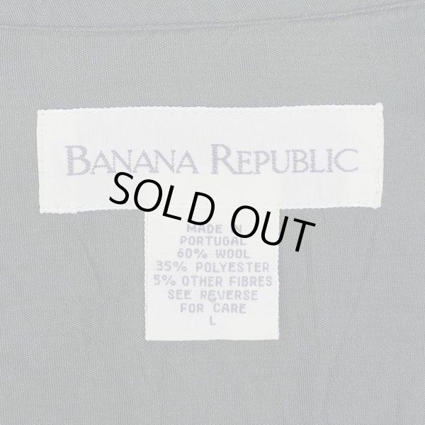 画像2: Early 00's Banana Republic レギュラーカラー ウールシャツ (2)