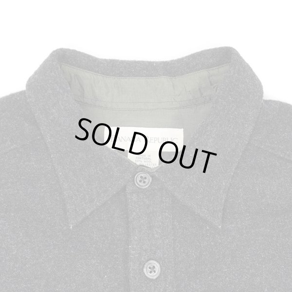 画像3: Early 00's Banana Republic レギュラーカラー ウールシャツ (3)