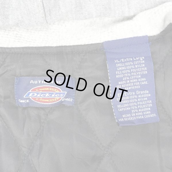 画像2: Early 00's Dickies キルティングライナー フーディーネルシャツ (2)