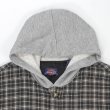 画像3: Early 00's Dickies キルティングライナー フーディーネルシャツ (3)