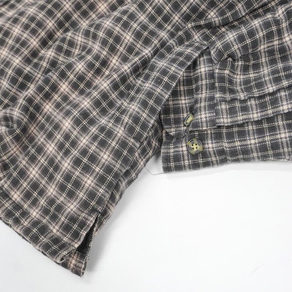 画像5: Early 00's Dickies キルティングライナー フーディーネルシャツ (5)