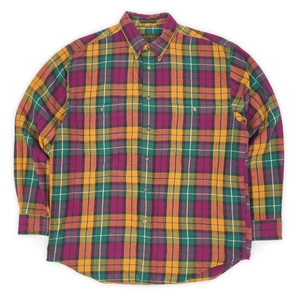 画像1: 90's Eddie Bauer フランネル ボタンダウンシャツ “Bainbridge Flannel” (1)