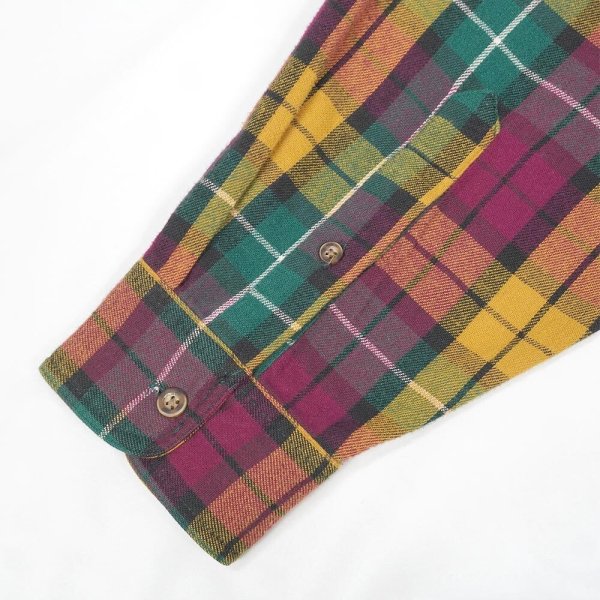 画像4: 90's Eddie Bauer フランネル ボタンダウンシャツ “Bainbridge Flannel” (4)