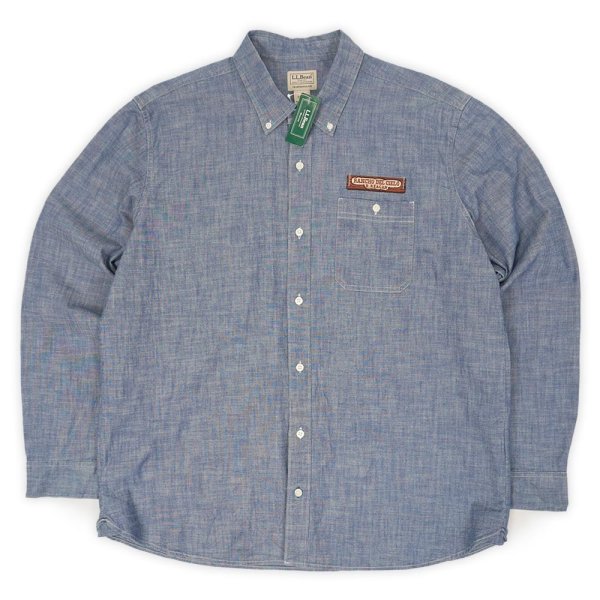 画像1: 00's L.L.Bean シャンブレー ボタンダウンシャツ "DEADSTOCK" (1)