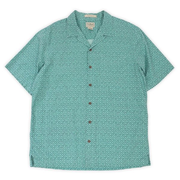 画像1: 00's L.L.Bean S/S 総柄 オープンカラーシャツ 【3】 (1)