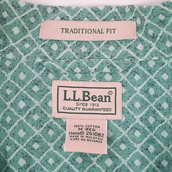 画像2: 00's L.L.Bean S/S 総柄 オープンカラーシャツ 【3】 (2)