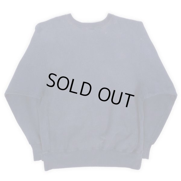 画像2: 90's Champion リバースウィーブ スウェット "目付き / NAVY / MADE IN USA" (2)