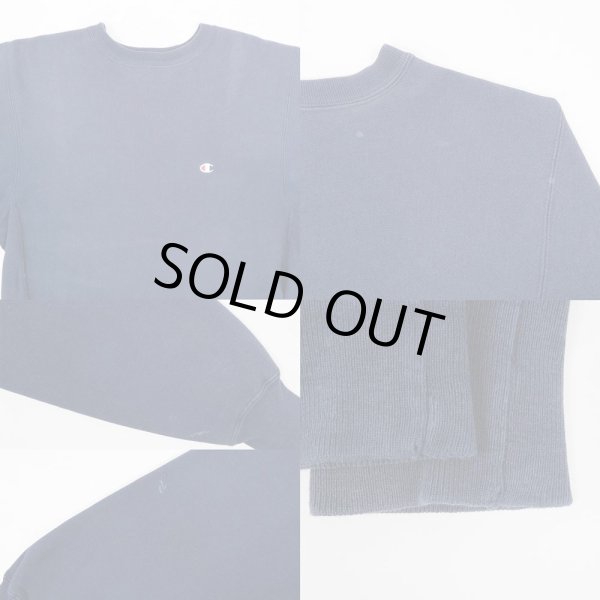 画像4: 90's Champion リバースウィーブ スウェット "目付き / NAVY / MADE IN USA" (4)