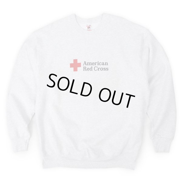 画像1: 90's American Red Cross ロゴ刺繍 スウェット “MADE IN USA” (1)