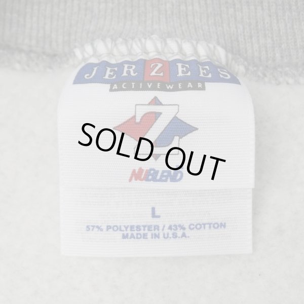 画像2: Late 90's JERZEES ブランクスウェット "GRAY / MADE IN USA / DEADSTOCK" (2)