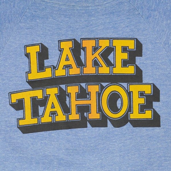 画像3: 70-80's LAKE TAHOE スーベニアスウェット "Fruit of the loom BODY" (3)