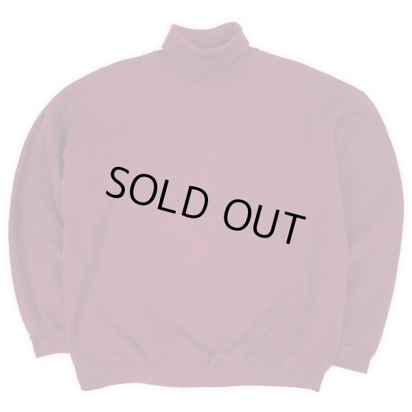 画像1: 90's TULTEX タートルネック ブランクスウェット "BURGUNDY / MADE IN USA" (1)