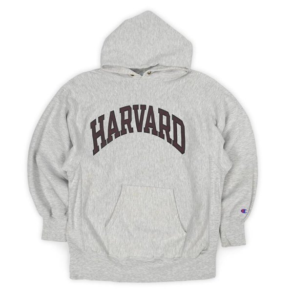 画像1: 90's Champion リバースウィーブ パーカー "MADE IN USA / HARVARD / WATER PRINT" (1)