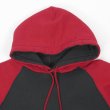 画像3: 90-00's RUSSELL バイカラー スウェットパーカー “BLACK × RED” (3)