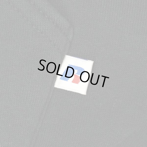 画像4: 90-00's RUSSELL バイカラー スウェットパーカー “BLACK × RED” (4)