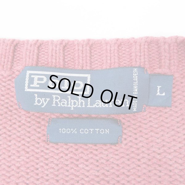 画像2: 90's Polo Ralph Lauren コットンニット “PINK” (2)