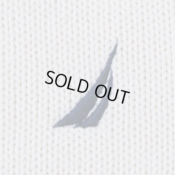 画像3: 00's NAUTICA JEANS ワイドボーダー柄 コットンニット (3)