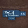 画像2: 90's Polo Ralph Lauren ハーフジップ コットンニット "BROWN" (2)